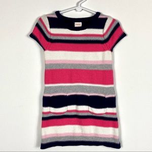 Gymboree Girl's Knit Striped Dress with Front Pockets Size 4